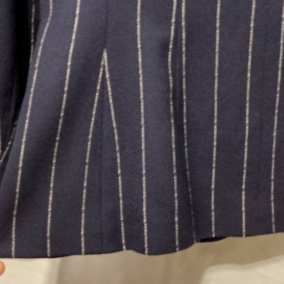 Vintage Jones New York Double Breasted Wool Blazer Women's 8 Blue Strips Preppy - Picture 7 of 11